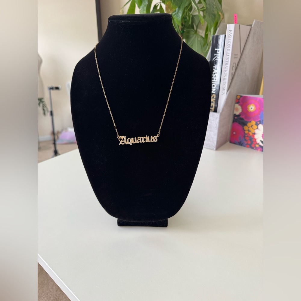 Gold Aquarius Necklace
